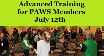 Advanced Training for PAWS Members